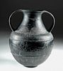 Etruscan Bucchero Amphora w/ Animals, ex-Christie's