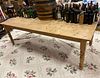 Country Pine Dining Table on Turned Legs, Contemporary