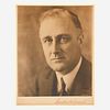 [Presidential] Roosevelt, Franklin Delano, Signed Photograph and Typed Letter, signed