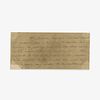 [Presidential] [First Ladies] Madison, Dolley, Autograph Note