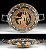 Rare Greek Apulian Kylix with Eros and Athletes