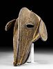 Early 20th C. Cameroon Duala Peoples Fiber Animal Mask