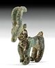 Luristan Leaded-Bronze Amulet - Stylized Ibex