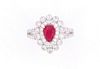 AIG Certified Natural Ruby & Diamond Ring