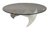Kurt Hesterberg Propeller Coffee Table, height 16 inches, diameter 42 inches.