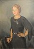 Henryk Berlewi (Polish, 1894 - 1967), "Portrait of a Lady, 1927", oil on canvas, signed and dated lower right 'H. Berlwei, 1937', 38 1/4" x 27 1/4". P