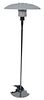 Poul Henningsen Floor Lamp, PH 4.5/3.5 model, having chrome shaft with glass shade, $3,628 new, height 50 inches.