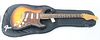 2005 Fender Stratocaster Guitar, serial #MZ5192602, Sunburst finish, gold hardware, noiseless pickups, tortoise shell pickguard, noticeable finish cra