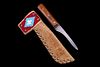 Blackfoot Tacked and Beaded Sheath & Trade Knife