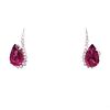 18k Diamond & Pink Turmaline EarringsÊ