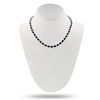 25.09ctw Blue Sapphire and 7.68ctw Diamond 14K White Gold Necklace