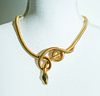 Victorian 18k Gold Gas Tube Snake Necklace