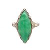 14k Jade Jadeite Ring