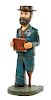 * A Painted Wood Nautical Theme Shop Figure Height overall 49 inches.