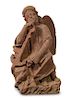 * A Carved Sandstone Figural Group Height 30 inches.