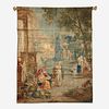 A Brussels Tapestry of "The Village Market", Attributed to Jan-Frans Van Der Borght, after designs by David Teniers the Younger (161...