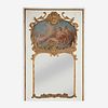 A Louis XVI Style Trumeau Mirror, 18th/19th century