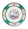 * A Sevres Porcelain Plate Diameter 9 1/2 inches.