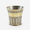 An Ottoman Silver and Silver Gilt Cup, 19th century
