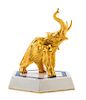 * A Vermeil Animalier Figure Height overall 9 1/4 inches.