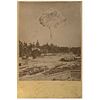 UNIDENTIFIED PHOTOGRAPHER, Volcán de Colima, Erupción del 26 de febrero de 1872, Unsigned, Albumen on cardboard, 5.2 x 3.9" (13.4 x 10 cm)