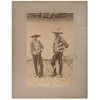 ABEL BRIQUET, Guardias Rurales, from the series Vistas Mexicanas, Unsigned, Albumen on cardboard, 7.4 x 4.7" (19 x 12 cm)
