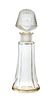 A Baccarat Glass Myrbaha Scent Bottle Height 5 3/4 inches.