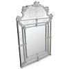 Venetian Glass Etched Wall Mirror