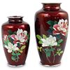 Cloisonne Enamel Floral Vases