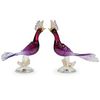 Barbini Murano Art Glass Bird Figurines
