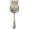 Antique Sterling Silver and Enamel Spatula