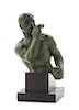 * An American Bronze Bust Height overall 7 3/4 inches.