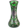 Silver Overlay Art Nouveau Glass Vase