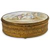 French Bronze Gilded Porcelain Box