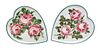 * Two Wemyss Heart-Shaped Trays Width approximately 11 3/4 inches.