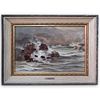 Philip Camporeale "Stormy Sea" Oil On Canvas