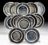 Late 19th C. Tiffany Silver Saucer Plates (set of 12)