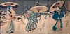 Japanese Color Woodblock Triptych, Utagawa Kunisada