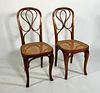 Two Jacob and Josef Kohn Bentwood Cafe Chairs, 19thc.