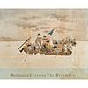 Chinese Silk Embroidery 'Washington Crossing the Delaware