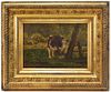 Jules Didier Impressionist Cow Painting
