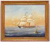20C American Impressionist Maritime Painting