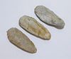 3PC Native American Carved Stone Arrowheads