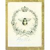 Vintage Queen Bee Art Print, Abeille, Framed