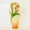 Franz Porcelain Vase, Lady Slipper Orchid FZ00273