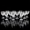 11pc Thomas Webb Normandy Crystal Wine Glasses