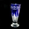 Dorflinger ABP Blue and Clear Crystal Vase
