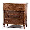Grain-Painted Late Classical Chest of Drawers 