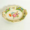 Vintage Dresden Porcelain Dish, Floral and Gold Design