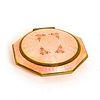 Vintage Floral Powder And Blush Compact